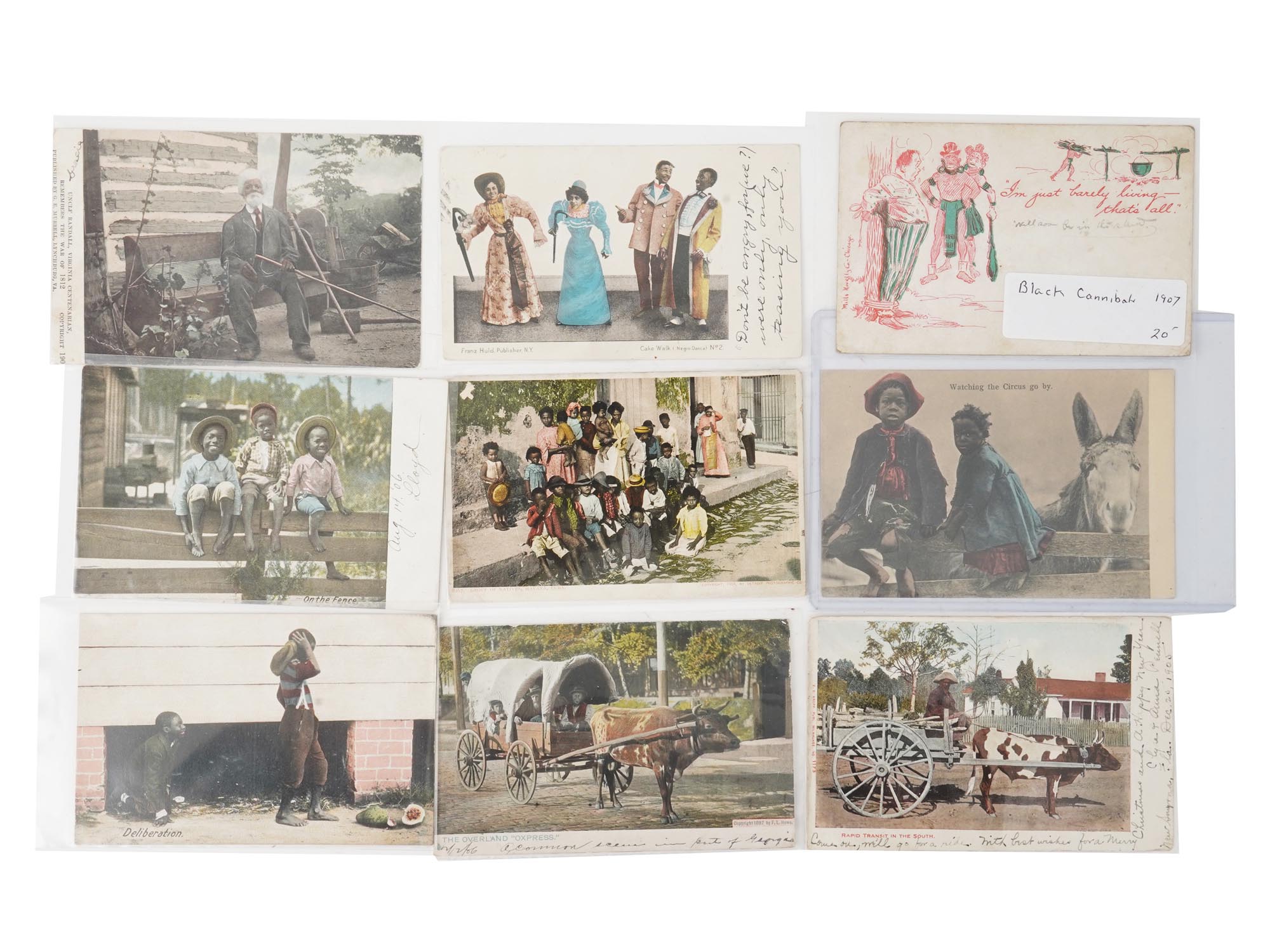 ANTIQUE POST CARDS BLACK AMERICANA PRE-1907 PIC-1
